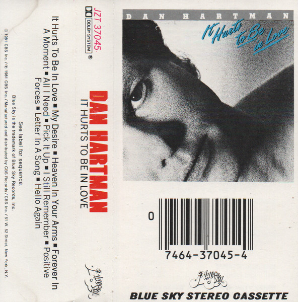 Dan Hartman - It Hurts To Be In Love Cassette